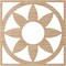 Ekena Millwork Blume Wood Fretwork Pierced Ceiling Medallion, Alder, 24"OD x 8 3/8"ID x 3/8"T CMWP24X24X0375BLAL - alternate 4